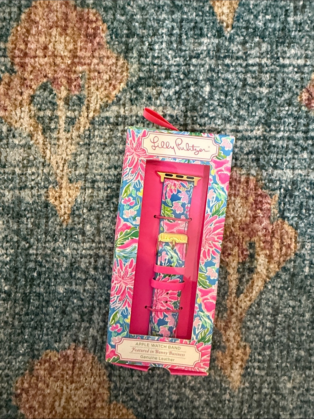 Lilly Pulitzer Pink Multicolor Floral Apple Watch Band
